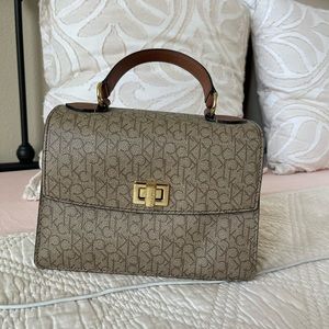 Calvin Klein signature Satchel top handle crossbody bag